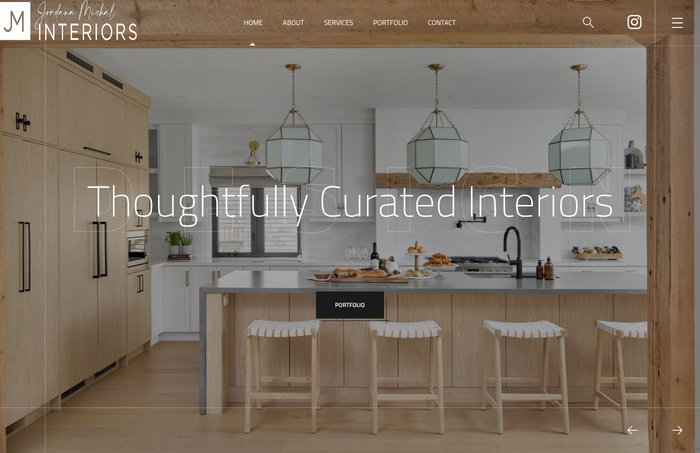 Jordana Michal Interiors website